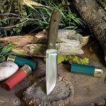 ARTEMIS EDC - Green Canvas Micarta - Red Liners - Mosaic Pins