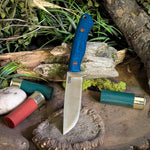 ARTEMIS EDC - Blue Burlap - Natural Canvas Liners - Natural Canvas Pins