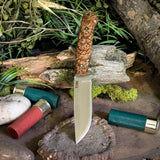 ARTEMIS EDC - Black Ash Burl - Black Canvas Liners - Mosaic Pins