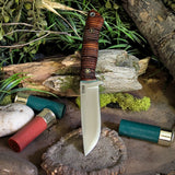 ARTEMIS EDC - Stacked Leather - Green  Liners - Mosaic Pins