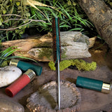 ARTEMIS EDC - Stacked Leather - Green  Liners - Mosaic Pins