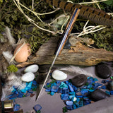 Kingfisher - Spalted Curly Mango - Blue Liners - Mosaic Pins