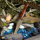 Kingfisher - Inferno Burlap Micarta - Black Liners - Black Pins