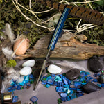 Kingfisher - Blue Linen Micarta - Tiffany Blue Liners - Copper Pins