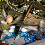 Kingfisher - Black Ash Burl - Black canvas liners - Mosaic Pins