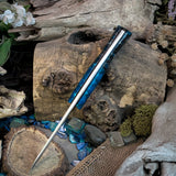 Artemis Hunter - Blue and Black Voodoo Resin - Black Canvas Liners - Aluminum Pins