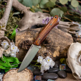 Praxis hunter - cocobolo - red liners - stainless mosaic pins