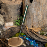 Avalon Hunter- Druid Burlap - Green and Natural Liners - Natural Pins