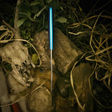 Chef - Violet Linen Micarta - Teal Glow Liners - natural canvas micarta pins