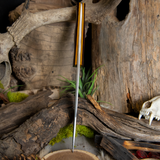 Apollo - Maroon Linen Micarta - Thick Vintage Canvas Liners - Butterscotch pins