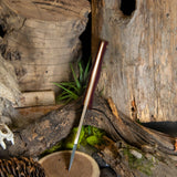 Artemis Trapper - Double Red Canvas Micarta - Natural Canvas Micarta Liners - Brass Pins