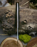 Prototype Reptar - Druid Burlap micarta - Natural canvas micarta liners - natural canvas micarta pins