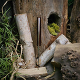 Arctic EDC - Maroon linen Micarta - natural canva liners - mosaic pins