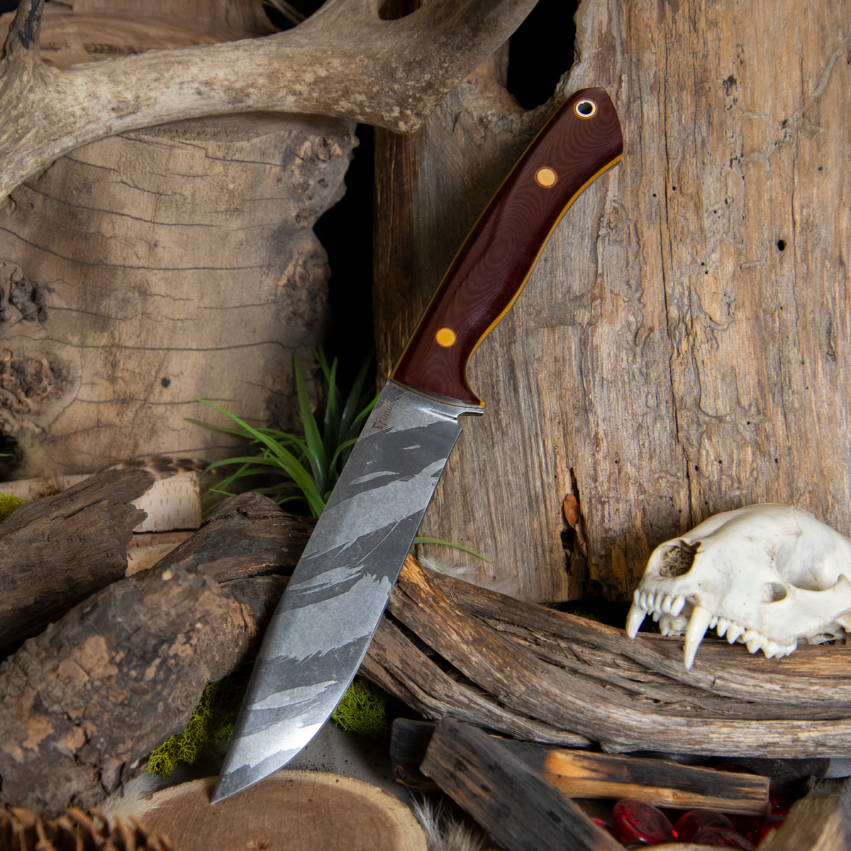 Apollo - Maroon Linen Micarta - Thick Vintage Canvas Liners - Buttersc ...