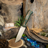 Avalon Hunter- Druid Burlap - Green and Natural Liners - Natural Pins