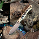 Backstrap - Jigged Bone - Black Canvas Liners - Mosaic Pin