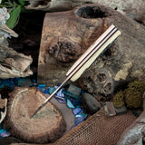 Backstrap - Jigged Bone - Black Canvas Liners - Mosaic Pin