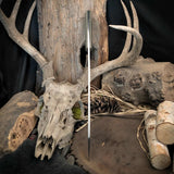 Hawk bill chopper black and white paper micarta