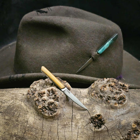 Hat knife - vintage canvas micarta