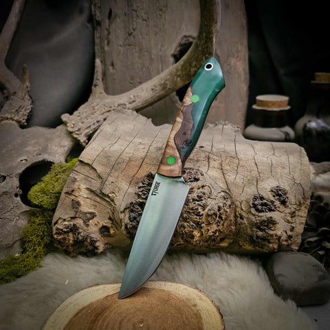 Prototype Owlbear - glow hybrid maple - Black Liners - Glow in the Dark Pins