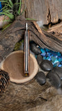 Swing through straight razor - desert ironwood - black canvas liners - tortoise shell spacer
