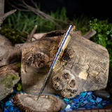 Pocket hunter - Spalted Hackberry - Blue Liners - Mosaic Pins